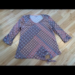 Croft & Barrow Tie front Blouse!